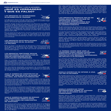 Verdaderos y Falsos de nuestra interacción con glaciares